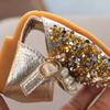 Princess Girls Party Dance Shoes Student Flats Children Girls Shoes Pearl Sequin Sandals  Kids Performance Shoes