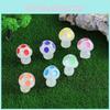 Adorable Night Glowing Resin Mushroom Decorations Fairy Garden Accessories Bulk