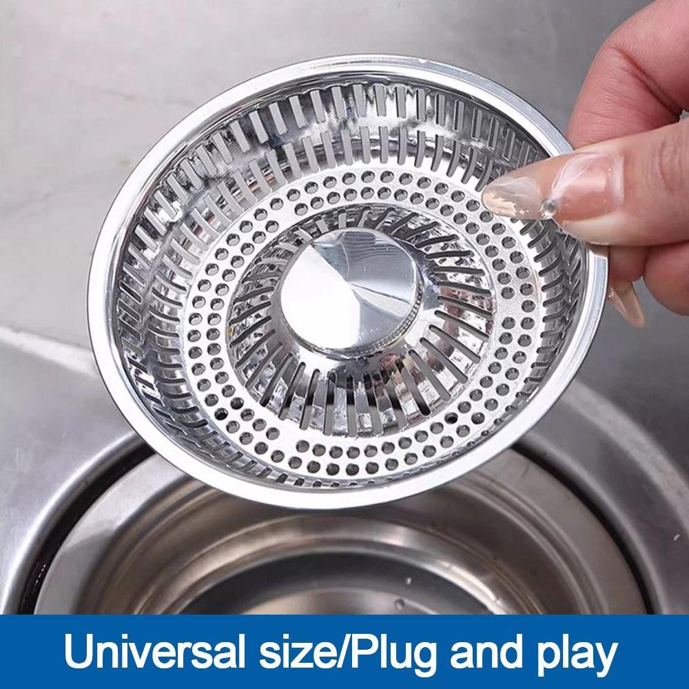 Floor Drain Plug Kitchen Sink Strainer Anti-blocking Food Waste Catcher Durable Drain Filter