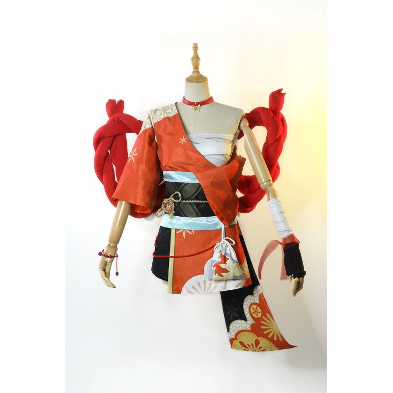 Naganohara Yoimiya Косплей Костюм Yoimiya Comabat Униформа Хэллоуин костюм для женщин