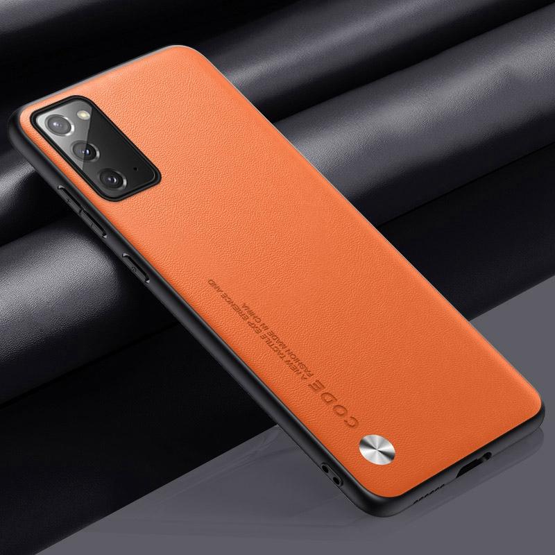Роскошный чехол из искусственной кожи для Samsung Galaxy Note 20 Ultra Note20 5G, задняя крышка, деловой матовый силиконовый защитный чехол для телефона