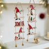 With Bells Climbing Ladder Santa Claus Pendants Cartoon Merry Christmas Decor  Party Favors