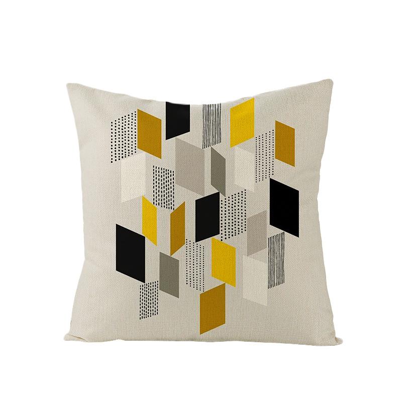 Home Simple Polyester Cushion Cover Cushion Cover Flower Sofa Cushion Cover Cushion