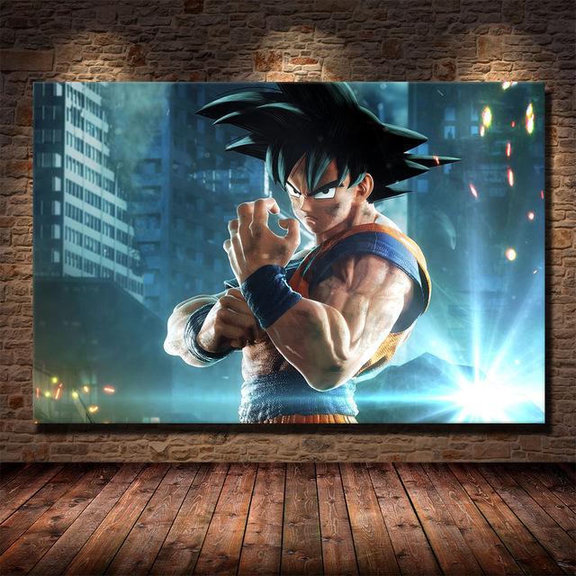 Классический японский аниме Dragon Ball Goku плакат холст картина детский подарок росписи гостиная спальня дома настенная картина украшение без рамки