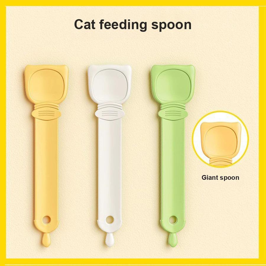 Cat Squeeze Bottle Feeder with Spoon for Cat Food, Pet Treats, and Food Scoops
