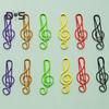 100Pcs Music Note Paper Clips Treble Clef Design Strong Clamping Force Music Page Holders Office School Supplies