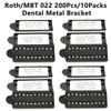 200Pcs/10Boxs Dental Bracket Braces For Teeth Metal Monoblock Mini Roth Mbt 022 345 Hook Dentist Treatment Materials