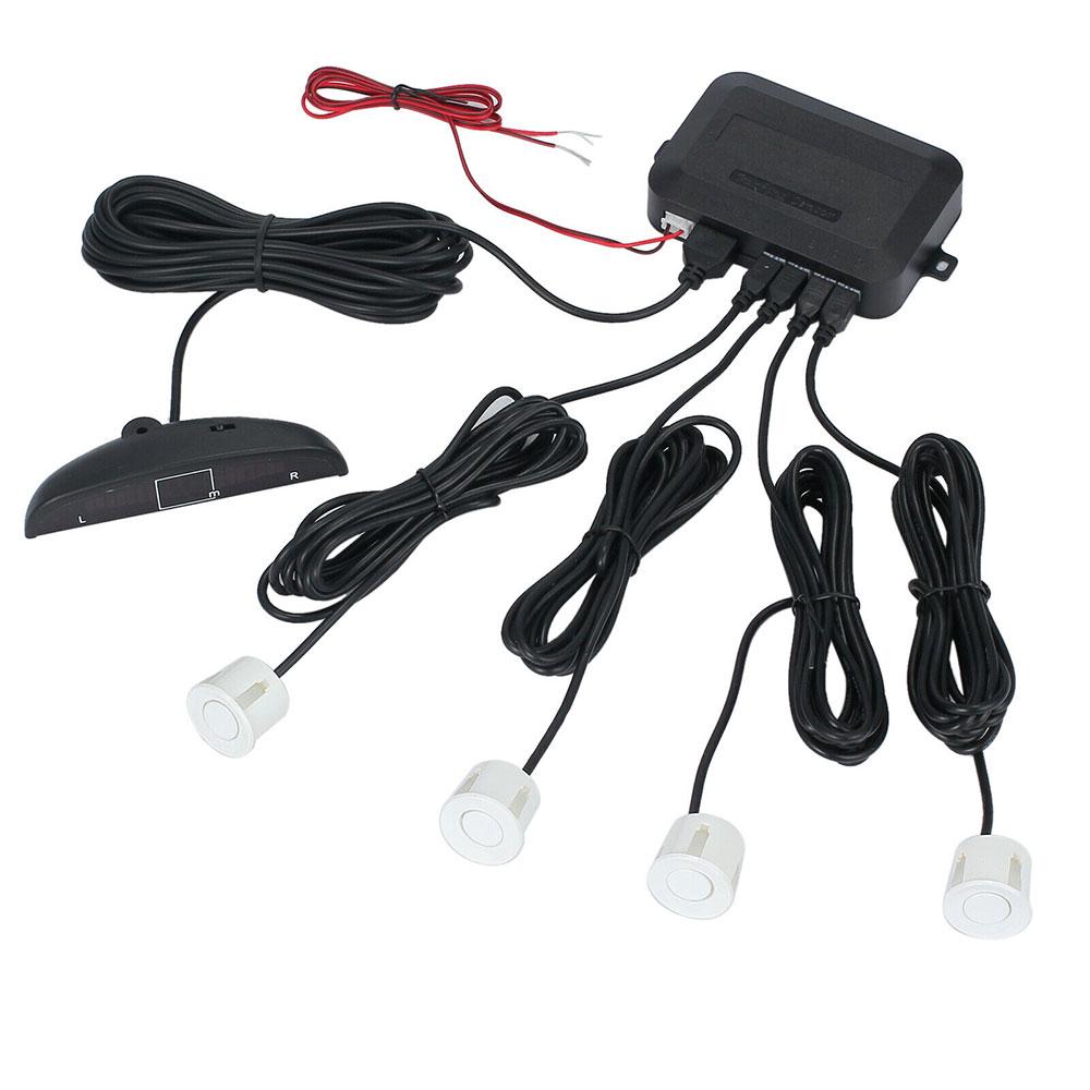 ЖК-дисплей Автомобильный задний реверсивный звуковой сигнал с 4 датчиками парковки