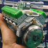 Модель двигателя V8 Смоляная скульптура для домашнего декора Смоляная фигурка Декор стола Домашнее украшение Скульптура Ручная работа для письменного стола Книжная полка