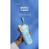 Portable Lunch Box and Water Bottle Set Microwave Safe Divided Sealed Bento Box with Spoon Fork Salad Food Storage Kit for Kids