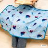 MORIPiLO Disney Summer Towel Blanket Cool Cute Cooling Disney Olaf Morishita Makura (Frozen Blanket) Blanket, 70x100cm, Blue, Princess, Elsa,