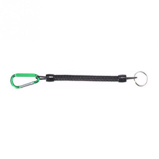 Модный спиральный эластичный брелок для рыбалки, спиральный ремешок, безопасный спиральный карабин, брелок для ключей Sleutelhanger, брелок llavero