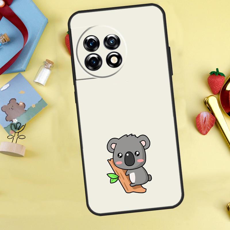 Cute cartoon watercolor animal koala Case For OnePlus Nord 5 CE 2 3 4 Lite N20 N30 OnePlus 15 12R 13R 13 12 11 10 10T 13T Cover