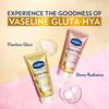 Vaseline Лосьон Gluta-Hya Flawless Glow 200 мл Осветляющий увлажняющий крем для лица и тела с легкой текстурой сыворотки