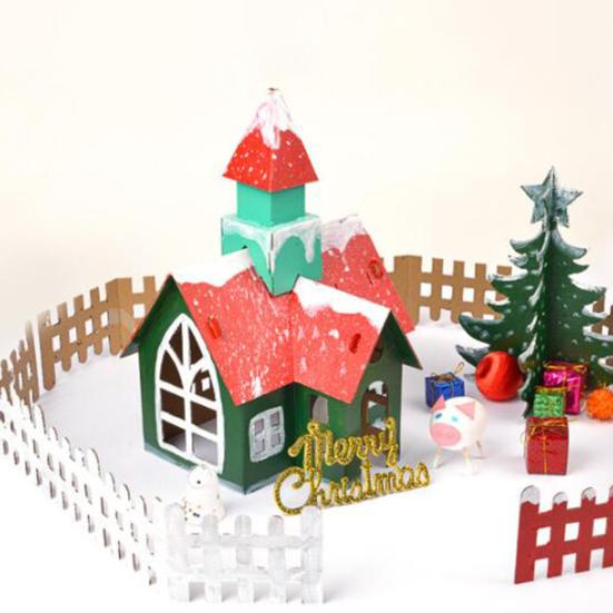 1 комплект, принадлежности для игрушек «сделай сам», легкий подарок на день рождения, забавная креативная форма дома, аксессуары для сборки «сделай сам», уникальная подробная бумага