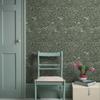 Green Leaves Vinyl Wallpaper Retro Dark Self Adhesive Waterproof Wall Contact Paper Flower Peel And Stick Cabinet Sticker