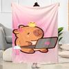 Winter Capybara In Scarf Blankets are suitable for living rooms, bedrooms, camping, and other places, making them an ideal choice for gifts.