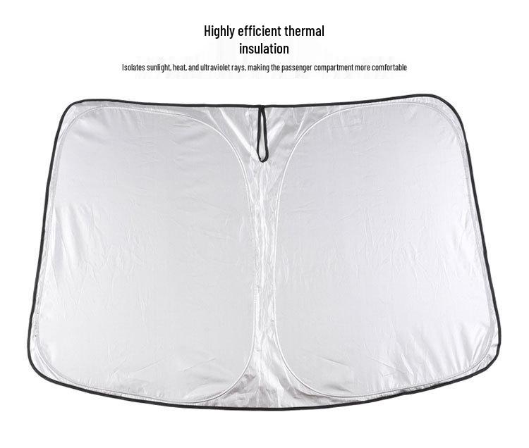 Tesla Model 3 Front Windshield Sunshade - Double Layer Heat Insulation and Sun Protection