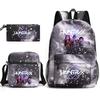 K-POP Demon Hunter Girl Group Children's Backpack, Pencil Case, and Shoulder Bag Set for Middle School Students