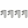 VidaXL Derail Supports for Barn Doors 4 Pcs Flat Rails 4009761