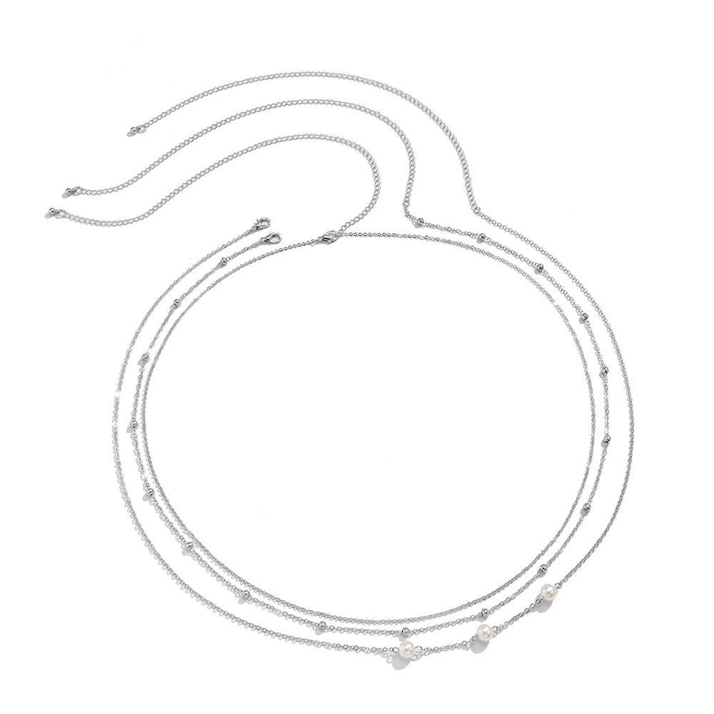 Аксессуары для женщин и девушек, сексуальные летние пляжные украшения для тела, бусины, цепочки для живота, многослойная цепочка на талию