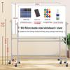 Mobile Magnetic Whiteboard Stand: Large Office, Teaching, and Meeting Writing Display Board