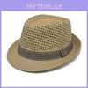 Соломенная винтажная плетеная шляпа, кепка для защиты от солнца для лета, пляжа и ношения на открытом воздухе