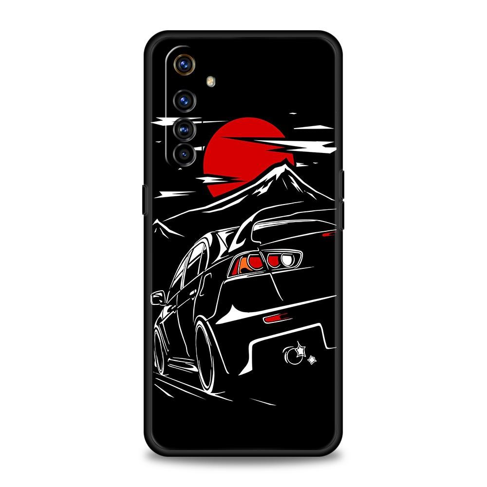 Япония JDM Спортивные Автомобили Мужские Для Realme GT Neo2 3 Чехол Для Телефона Для Realme 9 8 7 6 GT2 Pro Plus 5G 8i 9i C3 C21 C11 C25 C35 Обложка