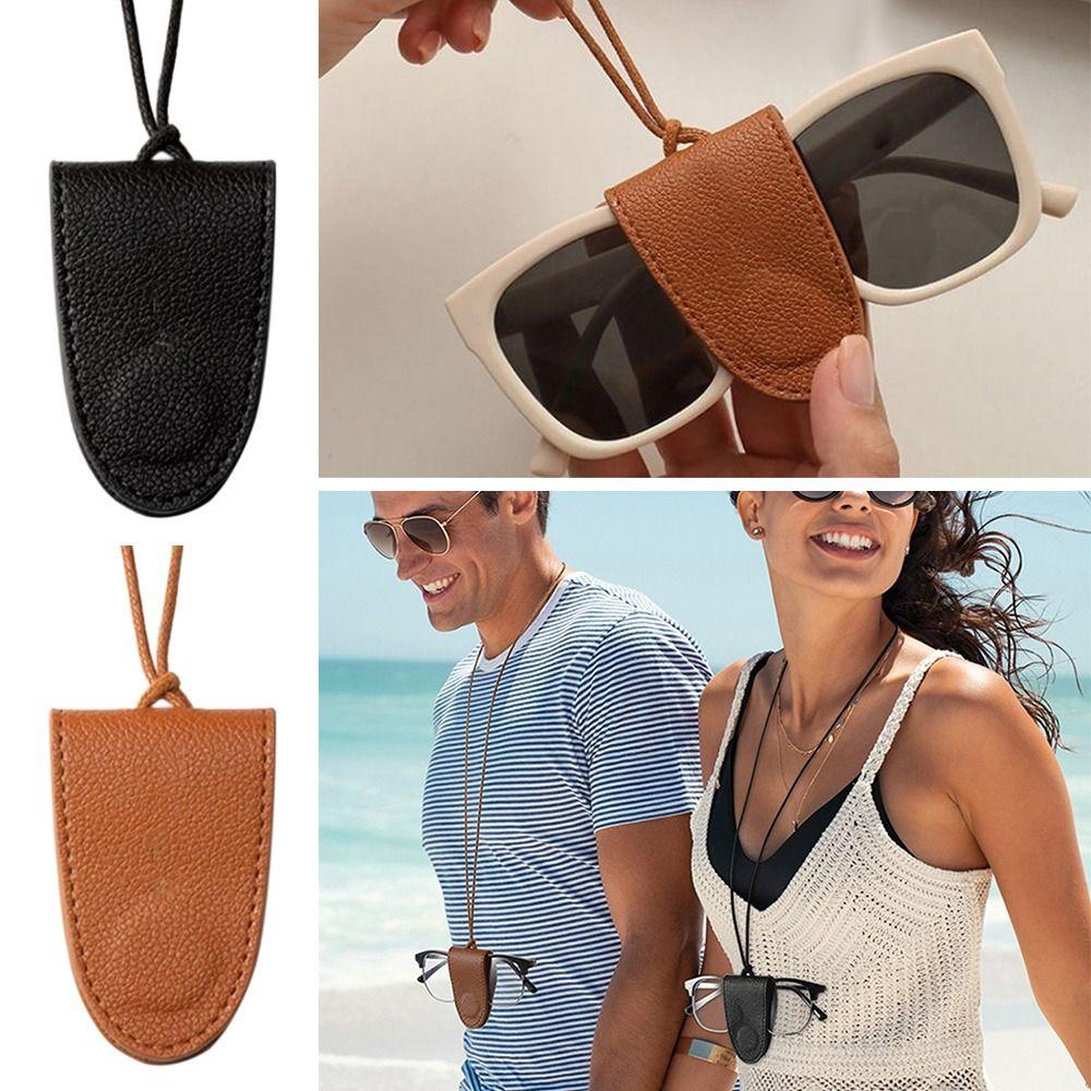 Outdoor Travel Hanging Neck Strap Leather Eyewear Lanyard Glasses Storage Sunglasses Chain Sunglasses Storage Rope
