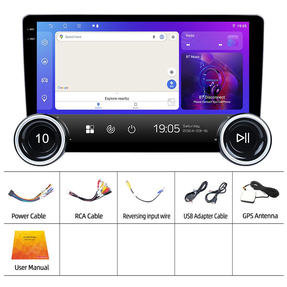 Reakosound Android 8 core Car Radio 10.1 Экран Высокое разрешение GPS-навигация Bluetooth DSP Универсальный автомобильный мультимедийный проигрыватель FAN