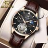 AILANG Watch Мужские автоматические механические мужские часы Водонепроницаемые полые часы