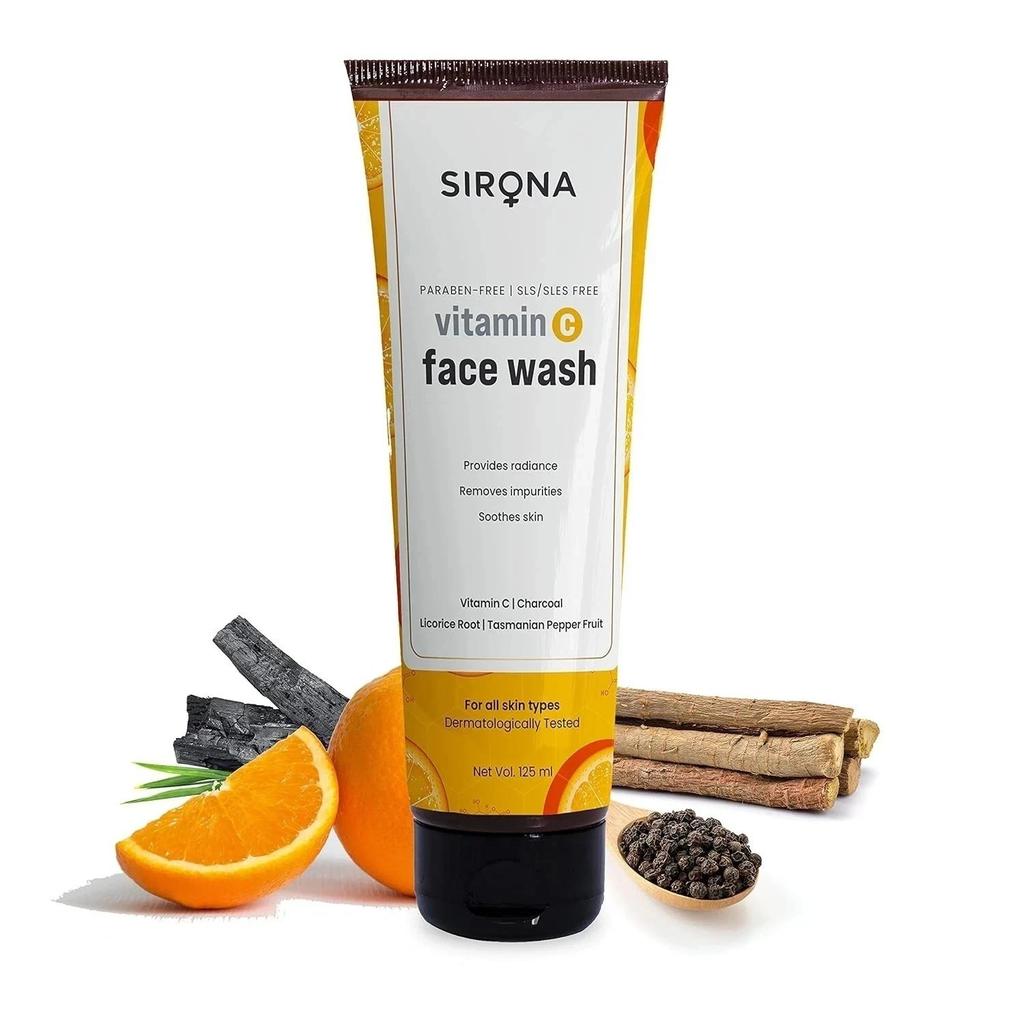 Sirona Vitamin C Face Wash for Men & Women – 125 ml (Pack of 2)