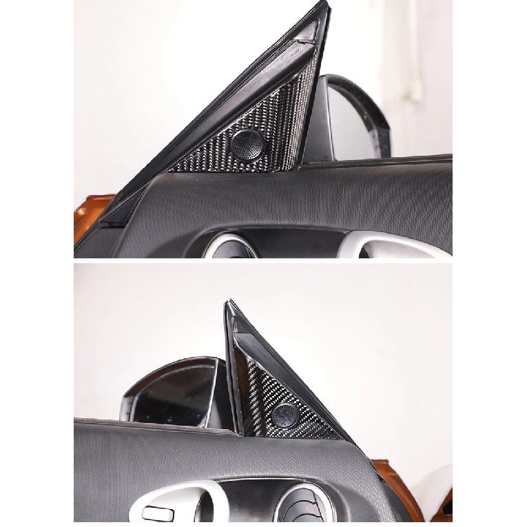Soft Carbon Fiber For Nissan 350Z 2003 2004 2005 2006 Car A-pillar Horn Frame Cover Sticker Decoration Car Interior Accessories