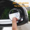 WRSP5 2Pcs Round Frame Convex Blind Spot Mirror Wide-angle Adjustable Rearview Mirror For Lexus ES RX NX LS UX LM LX GX LC RZ IS CT GS