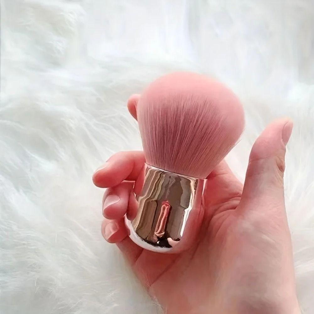 Portable Mushroom Powder Brush Soft Bristles Gel Dust Brush New Nail Dust Brush Manicure