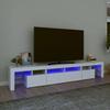 VidaXL TV Stand with LED Lights Entertainment Center Storage Media Console Living Room Furniture Home 3152786