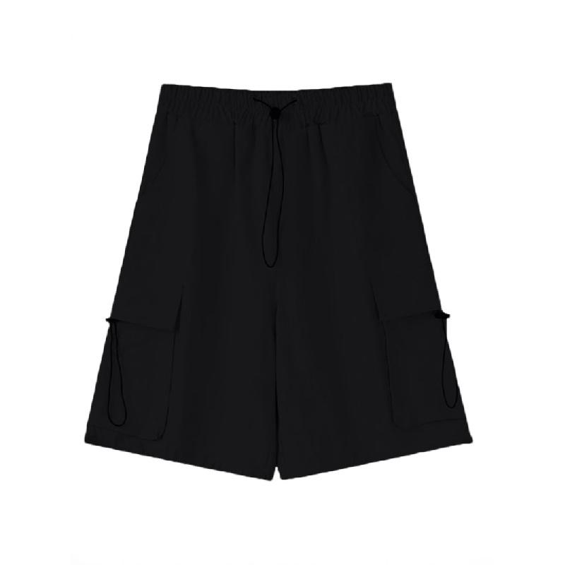 Women's Summer Thin Cargo Shorts 2026 New Loose Casual Wide-Leg Knee-Length Pants