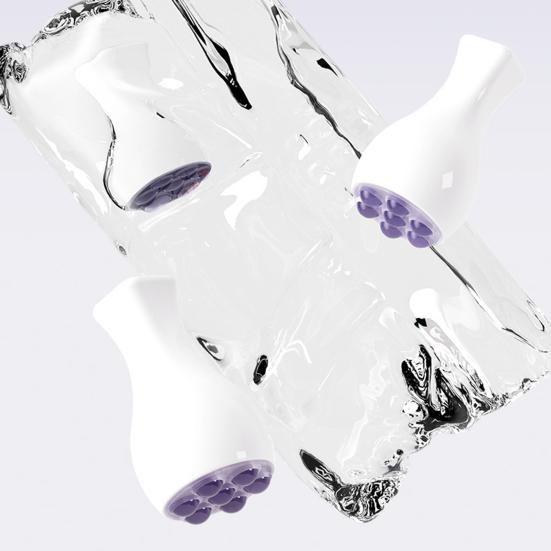 Нефритовый ролик Массажер для лица Ледяной ролик Инструмент для лица гуаша Вращающийся на 360 градусов Ручной массажер с шариком из искусственного кристалла для лифтинга, подтяжки, подтягивания кожи шеи