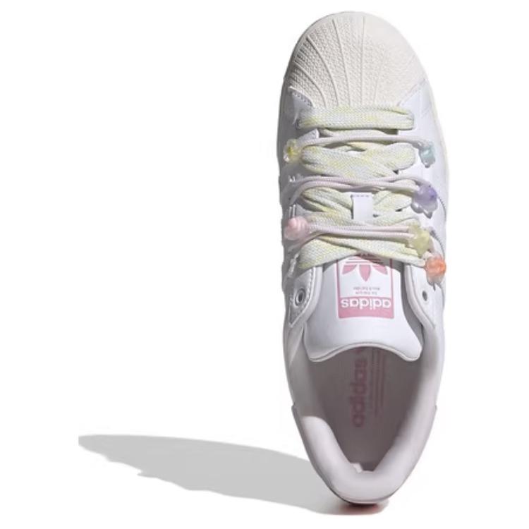 Adidas Originals Superstar Синтетическая кожа Универсальные Удобные Простые Амортизирующие Прочные Низкие Повседневные Кроссовки Женские IF1802