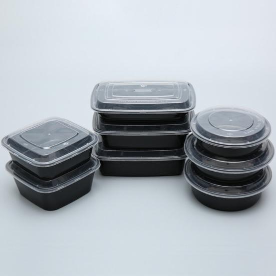 50 шт. одноразовые круглые/прямоугольные/квадратные миски для салата и пикника, кухонный контейнер