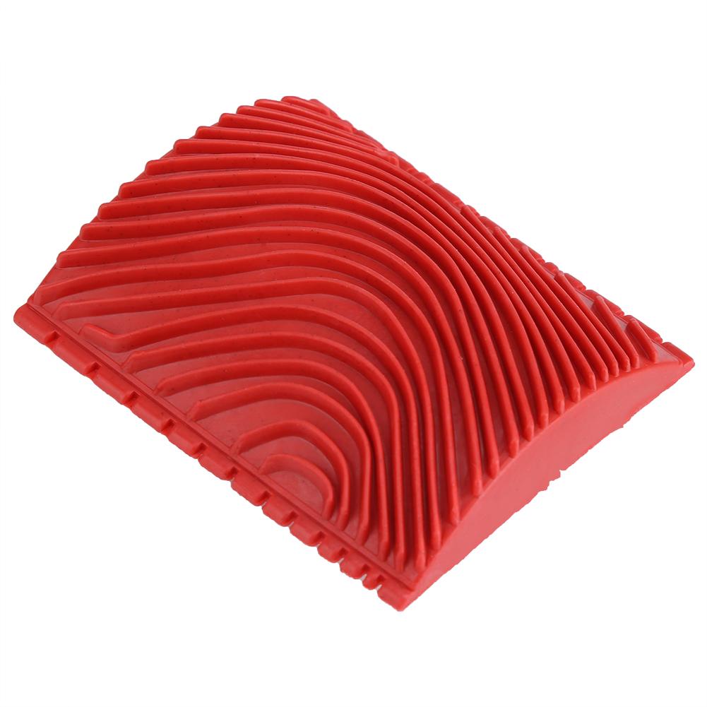 2 шт. резиновая кисть для стен с текстурой под дерево, инструменты для рисования, текстурный узор, инструмент для нанесения лессировки красного цвета