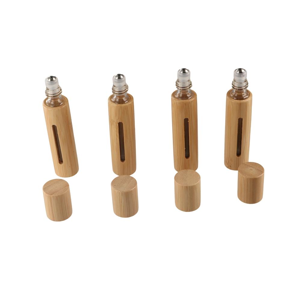 Флаконы для образцов Флаконы-роллеры из бамбука Флаконы для духов Деревянная бутылка-роллер Флаконы для эфирных масел