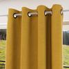 Insulating and 100% Blackout Eyelet Curtain 135x180 Cm ECLIPSE Mustard, by Soleil D'ocre