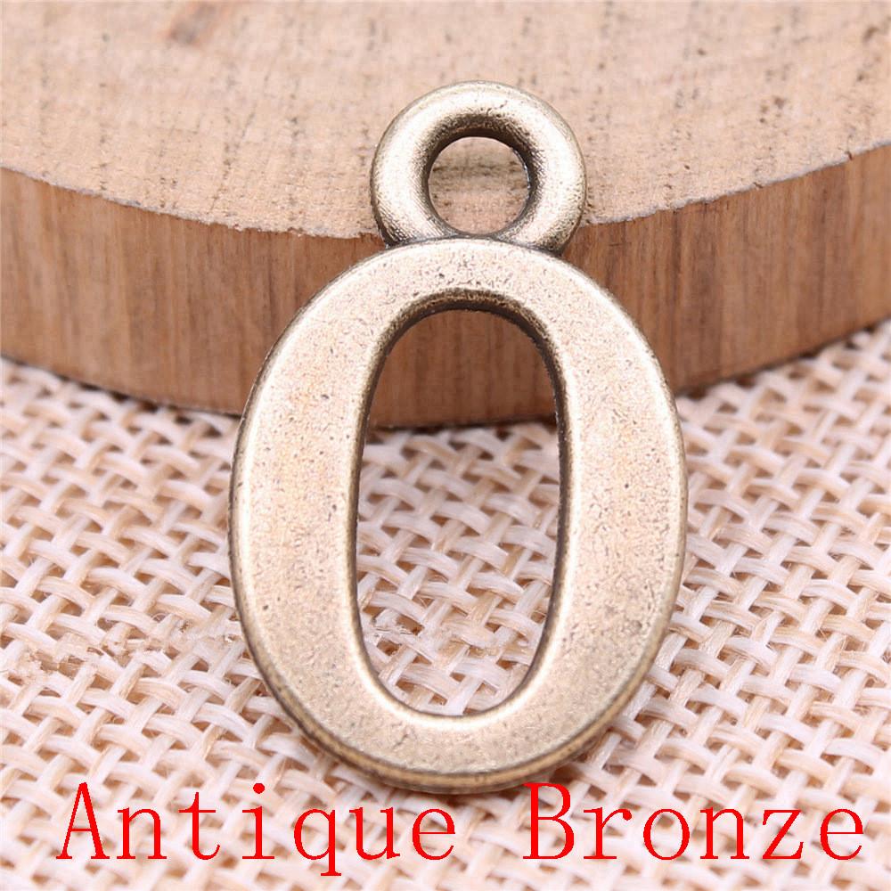 Study Travel Number Charms Pendant For Bracelet Necklace Jewelry Making Craft Findings