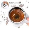 Автоматическая чашка для перемешивания, кружка, перезаряжаемая портативная кофеварка, электрическая мешалка из нержавеющей стали, вращающиеся магнитные домашние инструменты для питья
