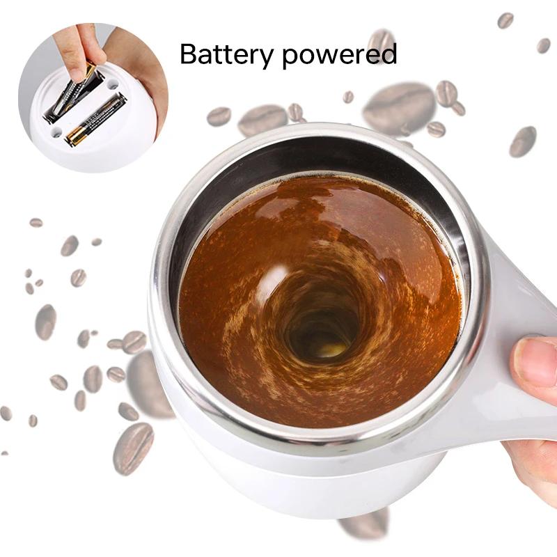 Автоматическая чашка для перемешивания, кружка, перезаряжаемая портативная кофеварка, электрическая мешалка из нержавеющей стали, вращающиеся магнитные домашние инструменты для питья