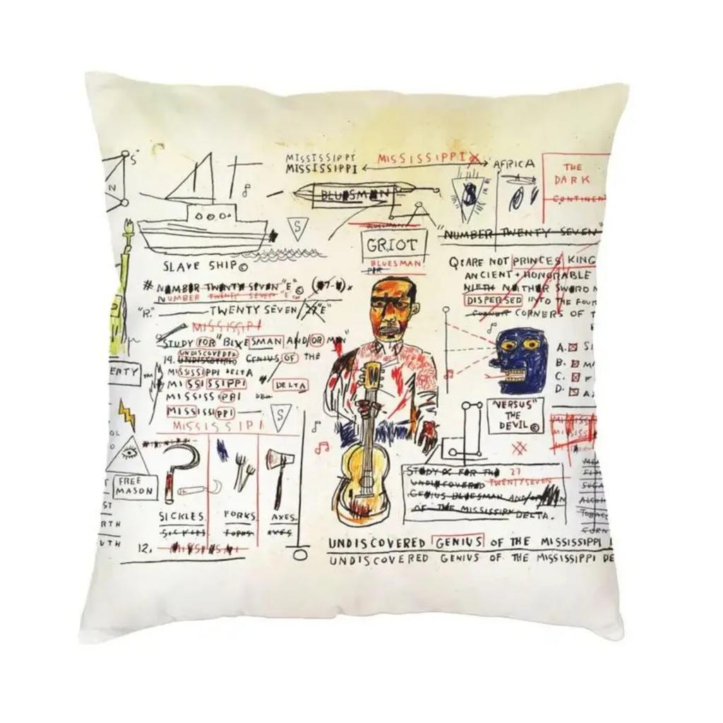 New Street Graffiti Cushion Cover Polyester Throw Pillow Case for Sofa Square Pillowcase Home Decorative 45x45cm 18x18Inch