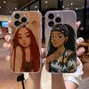 Мультяшный чехол для телефона с афро-черными девочками для iPhone 17 16e 16 15 14 13 12 11mini Pro Max X XR XSMAX 8 7 Air Plus Мягкая крышка