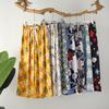 Spring and Summer Thin Home Pants Women's Floral Sweet Casual Can Be Worn Outside Loose Home One-piece Pajamas Trousers