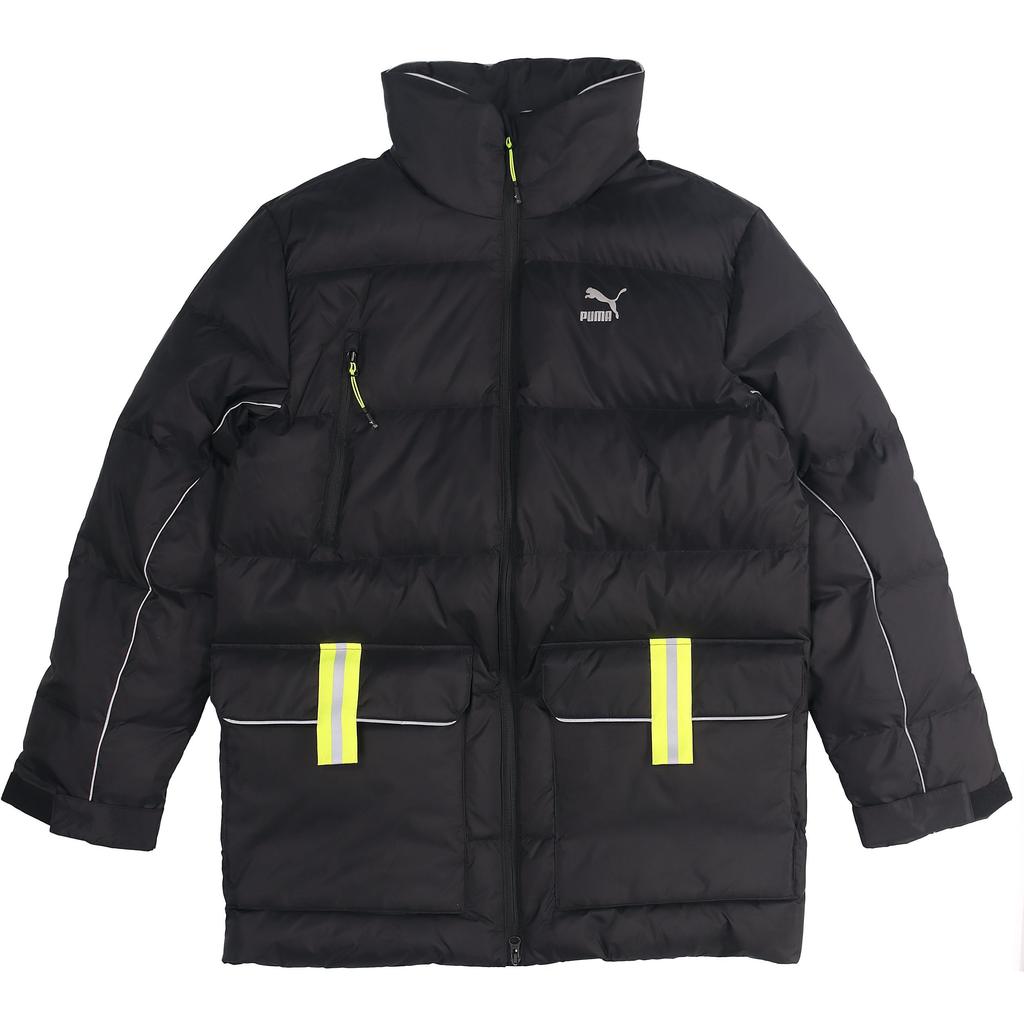 Puma Легкий теплый пуховик со светоотражающим воротником Мужские куртки Черный 534487-01